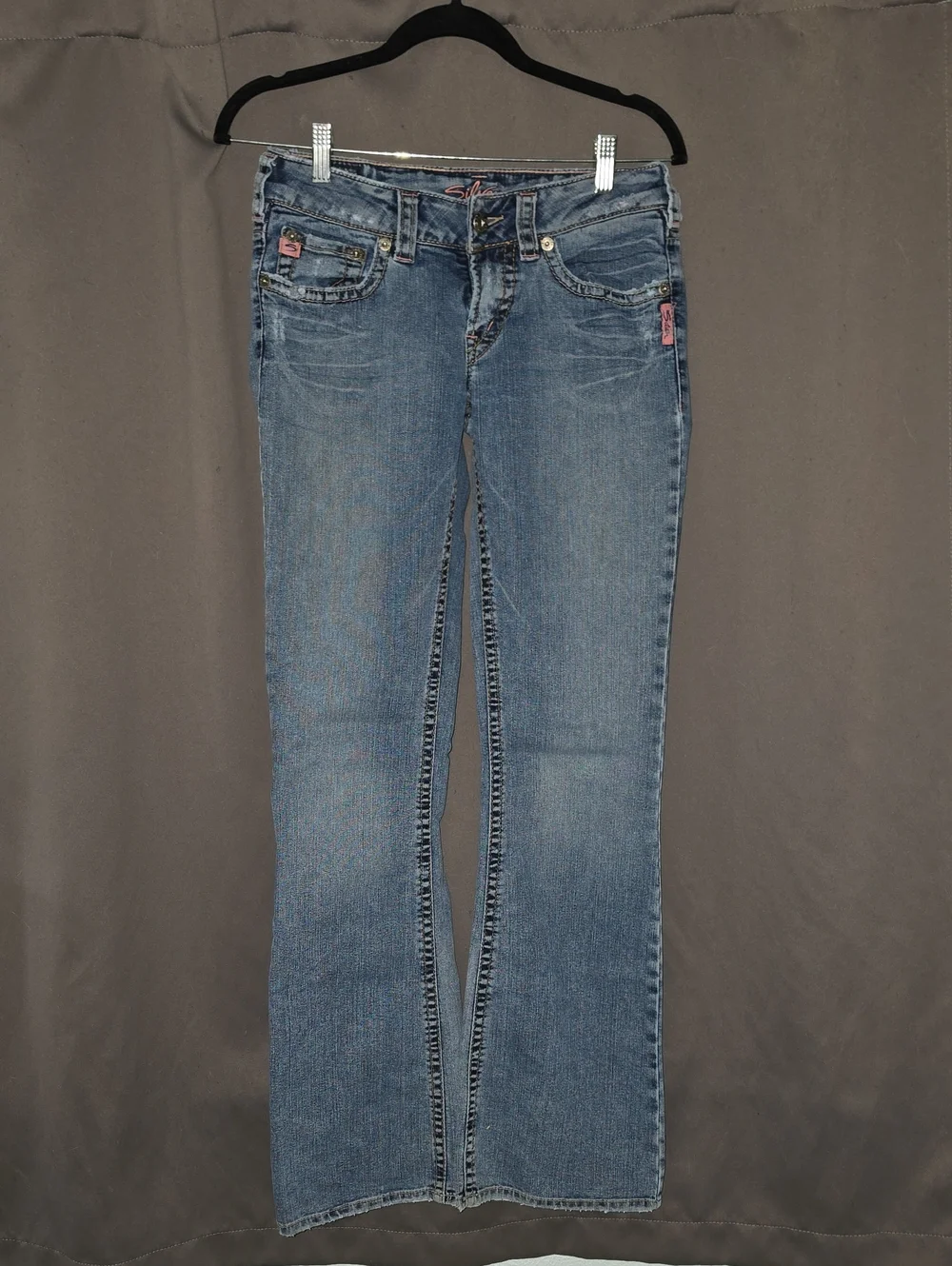 Silver Jeans light blue flare denim jeans